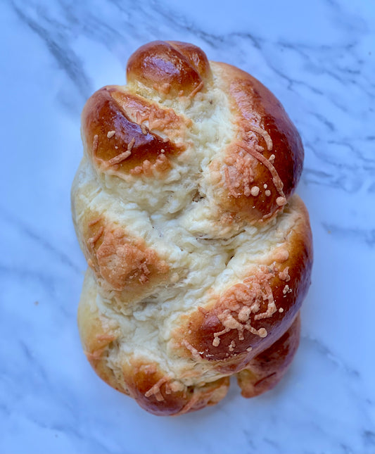 Cheesy Garlic Challah